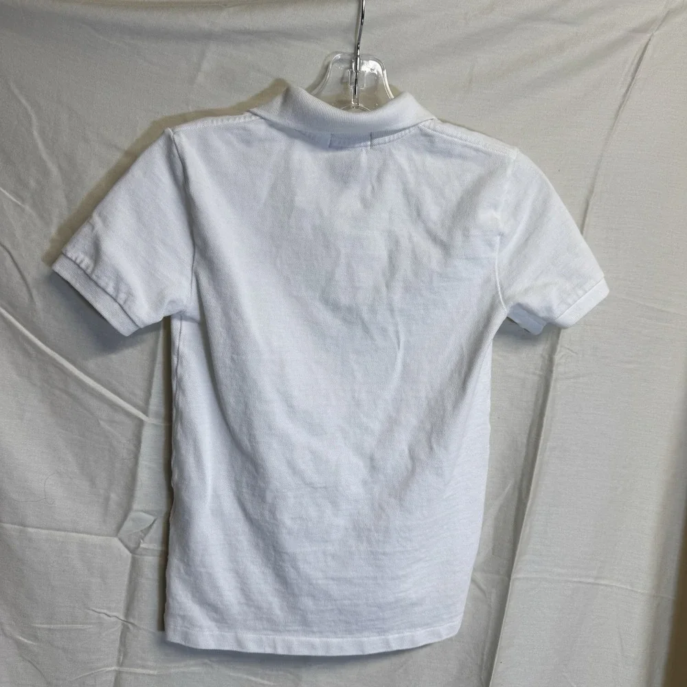 Ralph Lauren Polo Shirt Kids Size 8 White Collared Preppy Classic Preowned